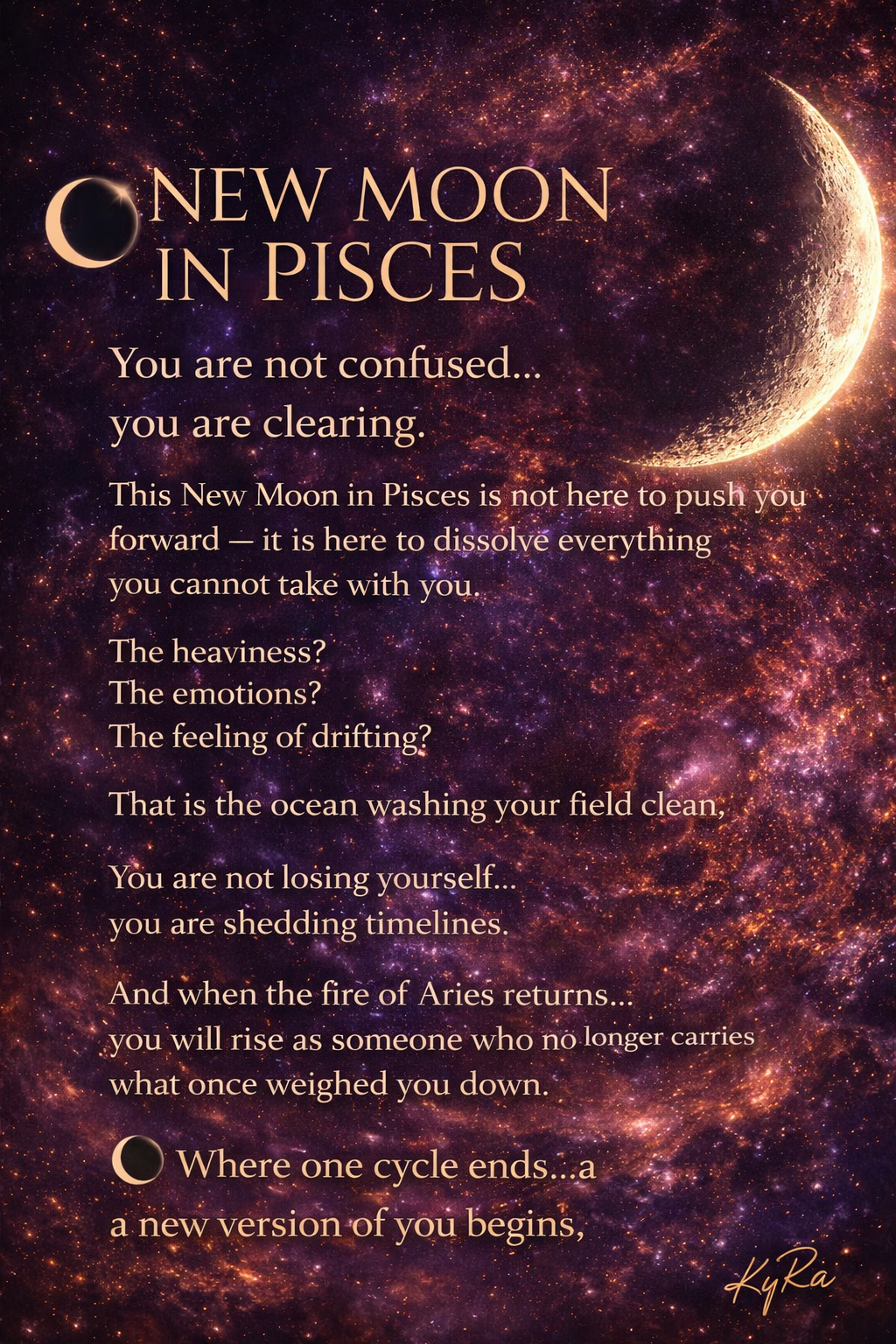 NEW MOON IN PISCES — MARCH 18, 2026