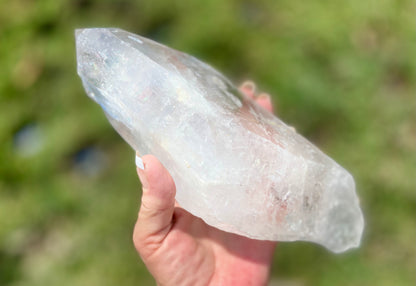 Elite Polished Pleiadian Starbrary Quartz Crystal | Touch of Tangerine | Ancient Wisdom | Record Keepers |Phantasmagoric Rainbows | 1.4 kg