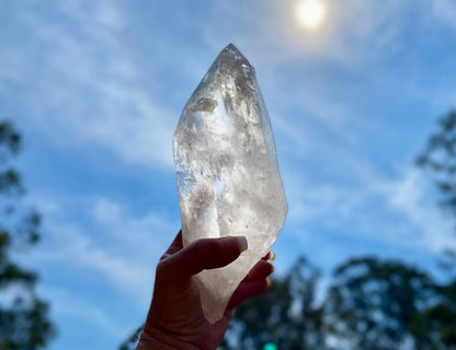 Elite Polished Pleiadian Starbrary Quartz Crystal | Touch of Tangerine | Ancient Wisdom | Record Keepers |Phantasmagoric Rainbows | 1.4 kg
