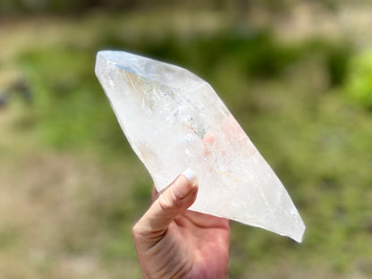 Elite Polished Pleiadian Starbrary Quartz Crystal | Touch of Tangerine | Ancient Wisdom | Record Keepers |Phantasmagoric Rainbows | 1.4 kg