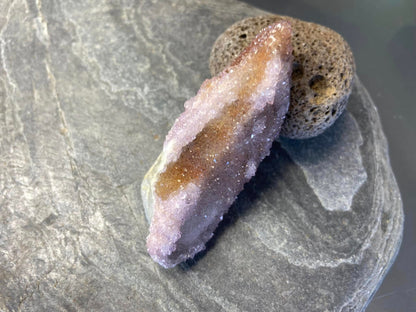 Spirit Quartz With Amethyst and Citrine Natural Point