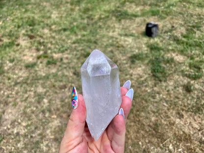 Lemurian Seed Quartz With Bridge and Dolphin