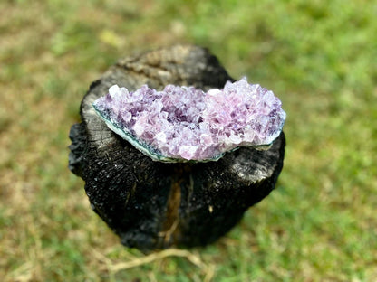 Amethyst Cluster With Calcite