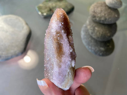 Spirit Quartz With Amethyst and Citrine Natural Point