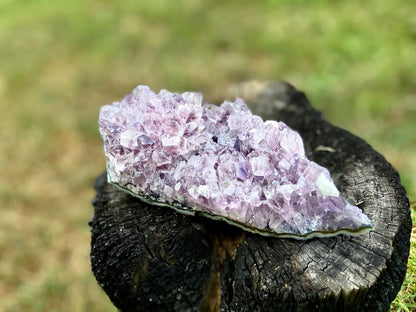 Amethyst Cluster With Calcite