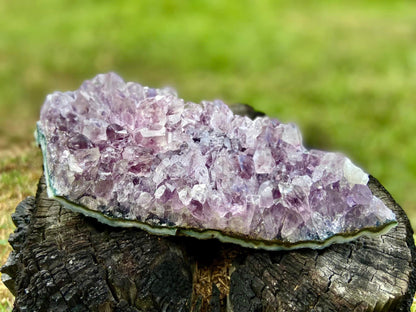 Amethyst Cluster With Calcite