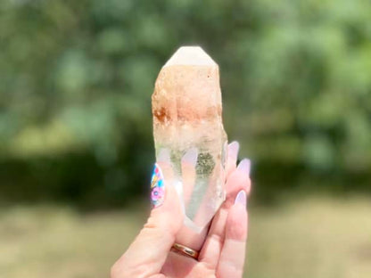 Lodolite Lemurian Inclusion Quartz Double Terminated