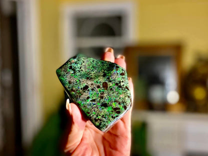 Stunning Large Rainbow Australian Andamooka Treated Opal Slab