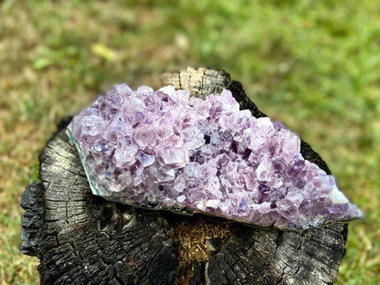 Amethyst Cluster With Calcite