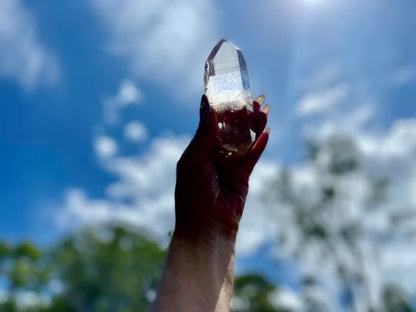 Lodolite Lemurian Inclusion Quartz Double Terminated