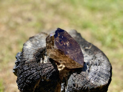 Smokey Citrine Freeform with Rainbow Veils