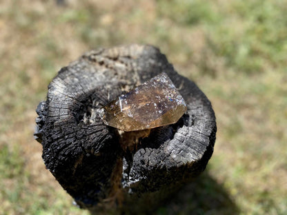 Smokey Citrine Freeform with Rainbow Veils