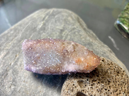 Spirit Quartz With Amethyst and Citrine Natural Point