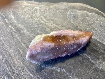 Spirit Quartz With Amethyst and Citrine Natural Point
