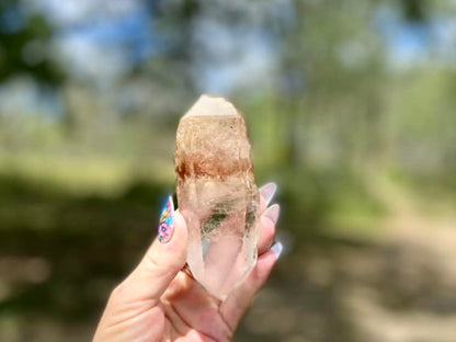 Lodolite Lemurian Inclusion Quartz Double Terminated