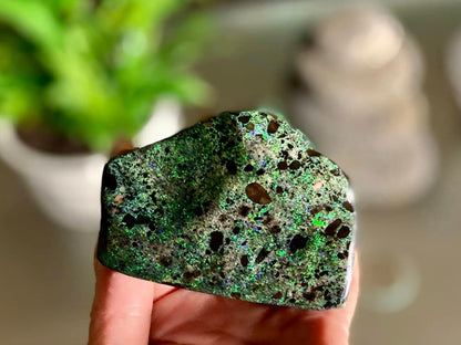 Stunning Large Rainbow Australian Andamooka Treated Opal Slab