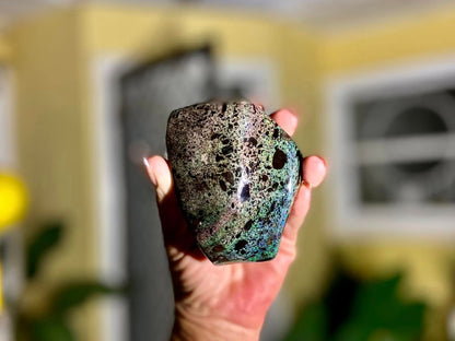 Stunning Large Rainbow Australian Andamooka Treated Opal Slab