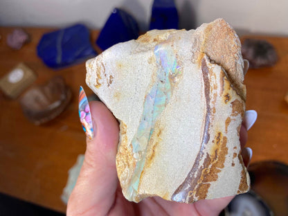 Gorgeous Standing Australian Boulder Opal White