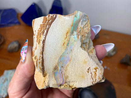 Gorgeous Standing Australian Boulder Opal White
