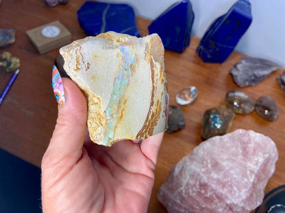 Gorgeous Standing Australian Boulder Opal White
