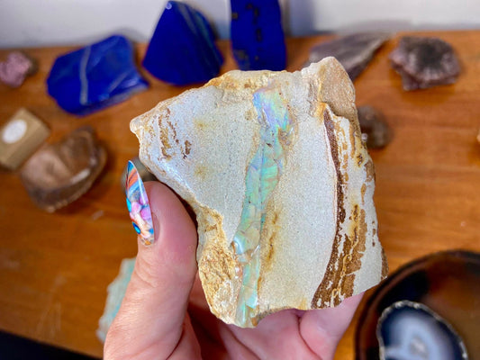 Gorgeous Standing Australian Boulder Opal White
