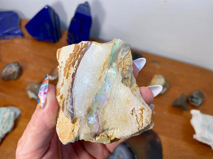 Gorgeous Standing Australian Boulder Opal White