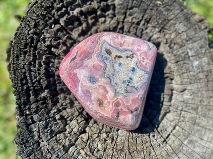 Natural Rhodochrosite Freeform | AAA Grade | Highly Polished | Argentina |Heart Chakra Crystal | 640 Grams