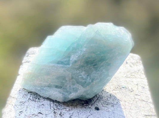 AA Grade Aquamarine from Brazil | Natural Aquamarine | Calming Blue Gemstone | Throat Chakra | 130 Grams