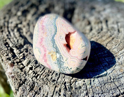Natural Rhodochrosite Freeform | AAA Grade | Highly Polished | Argentina |Heart Chakra Crystal | 298 Grams