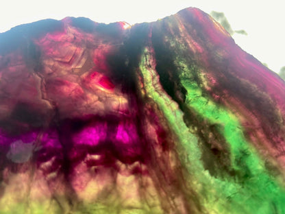 Rainbow Fluorite Crystal Rainbow Fluorite Slab | Intuition + Clarity + Balance | Third Eye Chakra | 510 Grams