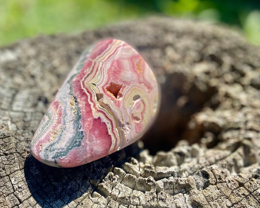 Natural Rhodochrosite Freeform | AAA Grade | Highly Polished | Argentina |Heart Chakra Crystal | 363 Grams