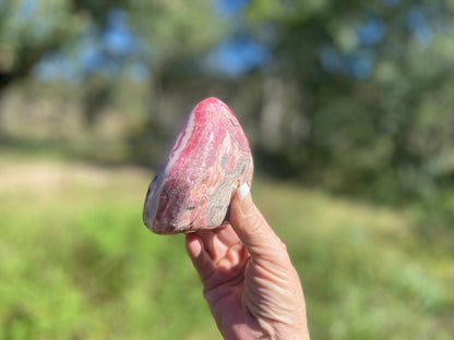 Natural Rhodochrosite Freeform | AAA Grade | Highly Polished | Argentina |Heart Chakra Crystal | 640 Grams
