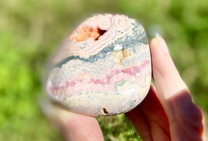 Natural Rhodochrosite Freeform | AAA Grade | Highly Polished | Argentina |Heart Chakra Crystal | 298 Grams