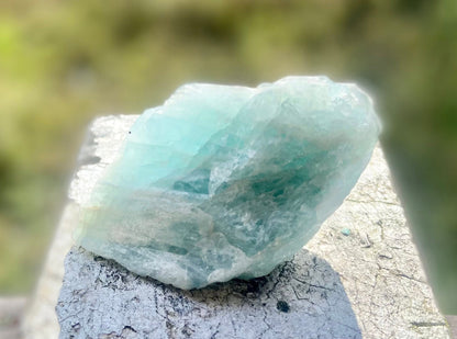 AA Grade Aquamarine from Brazil | Natural Aquamarine | Calming Blue Gemstone | Throat Chakra | 130 Grams
