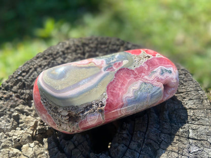 Natural Rhodochrosite Freeform | AAA Grade | Highly Polished | Argentina |Heart Chakra | 878 Grams