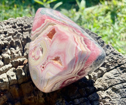 Natural Rhodochrosite Freeform | AAA Grade | Highly Polished | Argentina |Heart Chakra Crystal | 363 Grams