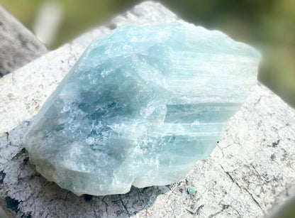AA Grade Aquamarine from Brazil | Natural Aquamarine | Calming Blue Gemstone | Throat Chakra | 130 Grams