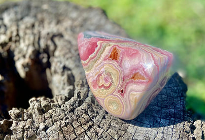 Natural Rhodochrosite Freeform | AAA Grade | Highly Polished | Argentina |Heart Chakra Crystal | 363 Grams