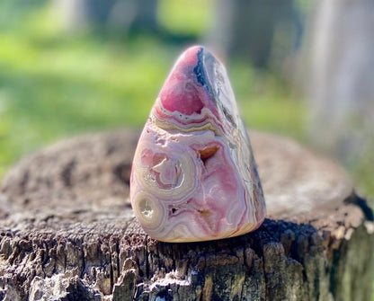 Natural Rhodochrosite Freeform | AAA Grade | Highly Polished | Argentina |Heart Chakra Crystal | 363 Grams