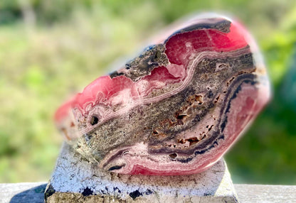 Natural Rhodochrosite Freeform | AAA Grade | Highly Polished | Argentina |Heart Chakra | 878 Grams