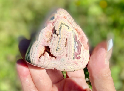 Natural Rhodochrosite Freeform | AAA Grade | Highly Polished | Argentina |Heart Chakra Crystal | 298 Grams