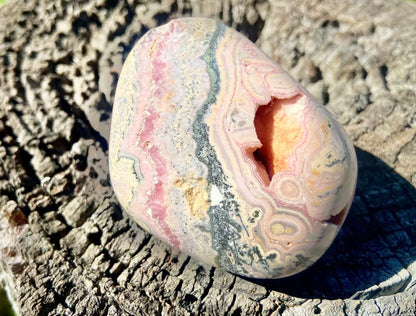 Natural Rhodochrosite Freeform | AAA Grade | Highly Polished | Argentina |Heart Chakra Crystal | 298 Grams