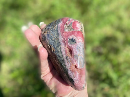 Natural Rhodochrosite Freeform | AAA Grade | Highly Polished | Argentina |Heart Chakra | 878 Grams