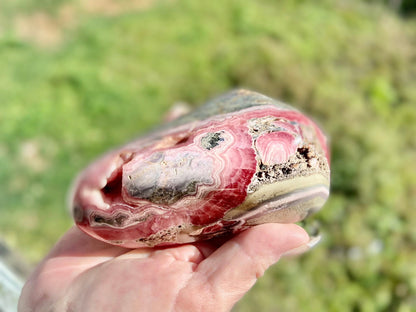 Natural Rhodochrosite Freeform | AAA Grade | Highly Polished | Argentina |Heart Chakra | 878 Grams