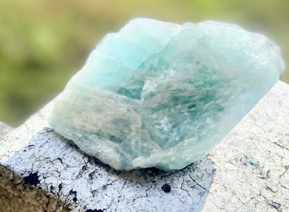 AA Grade Aquamarine from Brazil | Natural Aquamarine | Calming Blue Gemstone | Throat Chakra | 130 Grams