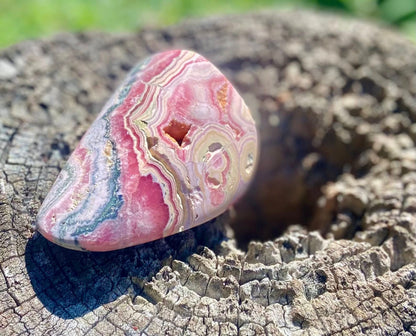 Natural Rhodochrosite Freeform | AAA Grade | Highly Polished | Argentina |Heart Chakra Crystal | 363 Grams