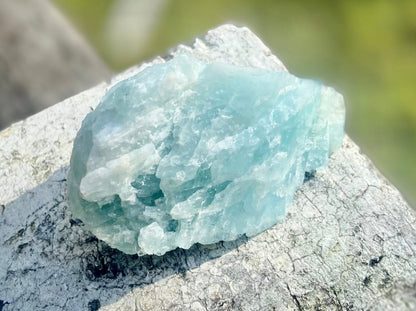AA Grade Aquamarine from Brazil | Natural Aquamarine | Calming Blue Gemstone | Throat Chakra | 130 Grams
