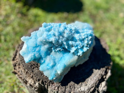 Blue Aragonite Cluster X Grade
