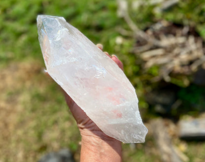 Elite Polished Pleiadian Starbrary Quartz Crystal | Touch of Tangerine | Ancient Wisdom | Record Keepers |Phantasmagoric Rainbows | 1.4 kg