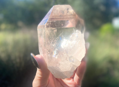 Smokey Citrine Pleiadian Starbrary | Lemurian Seed Quartz Point | Smoky Citrine | Manifestation & Inner Child Crystal | Brazil – 358g